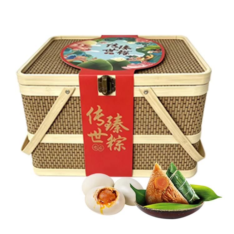 （右）五芳斋竹篓子定制款1500g（囤）